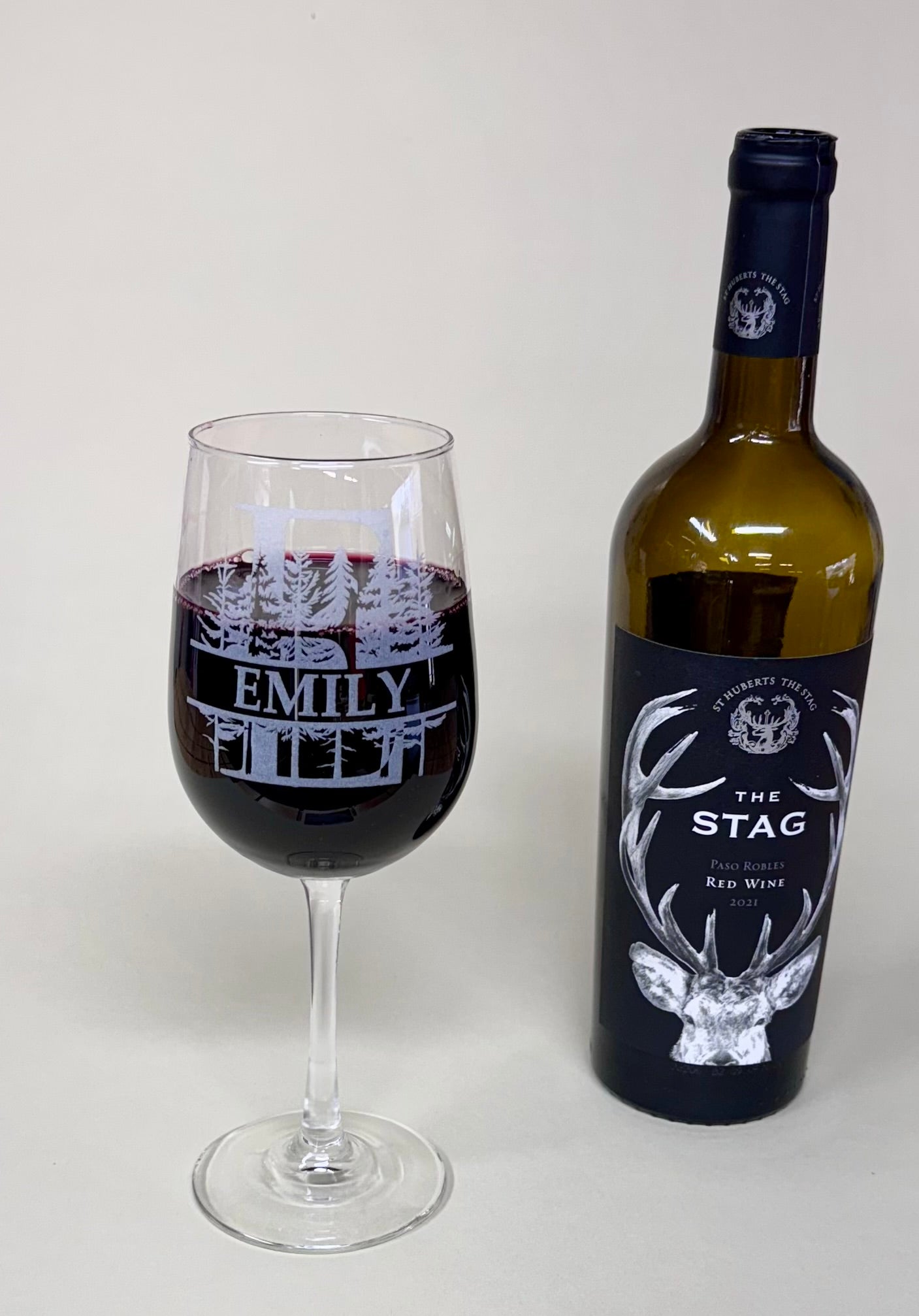 Customizable Tall Wine Glasses
