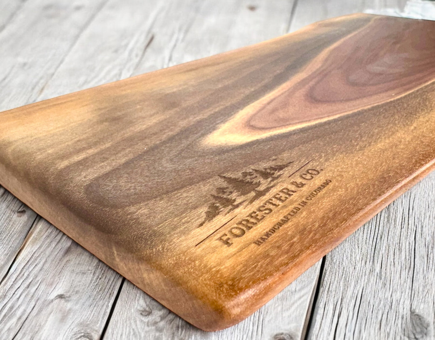 Extra Large Walnut Live Edge Charcuterie Board