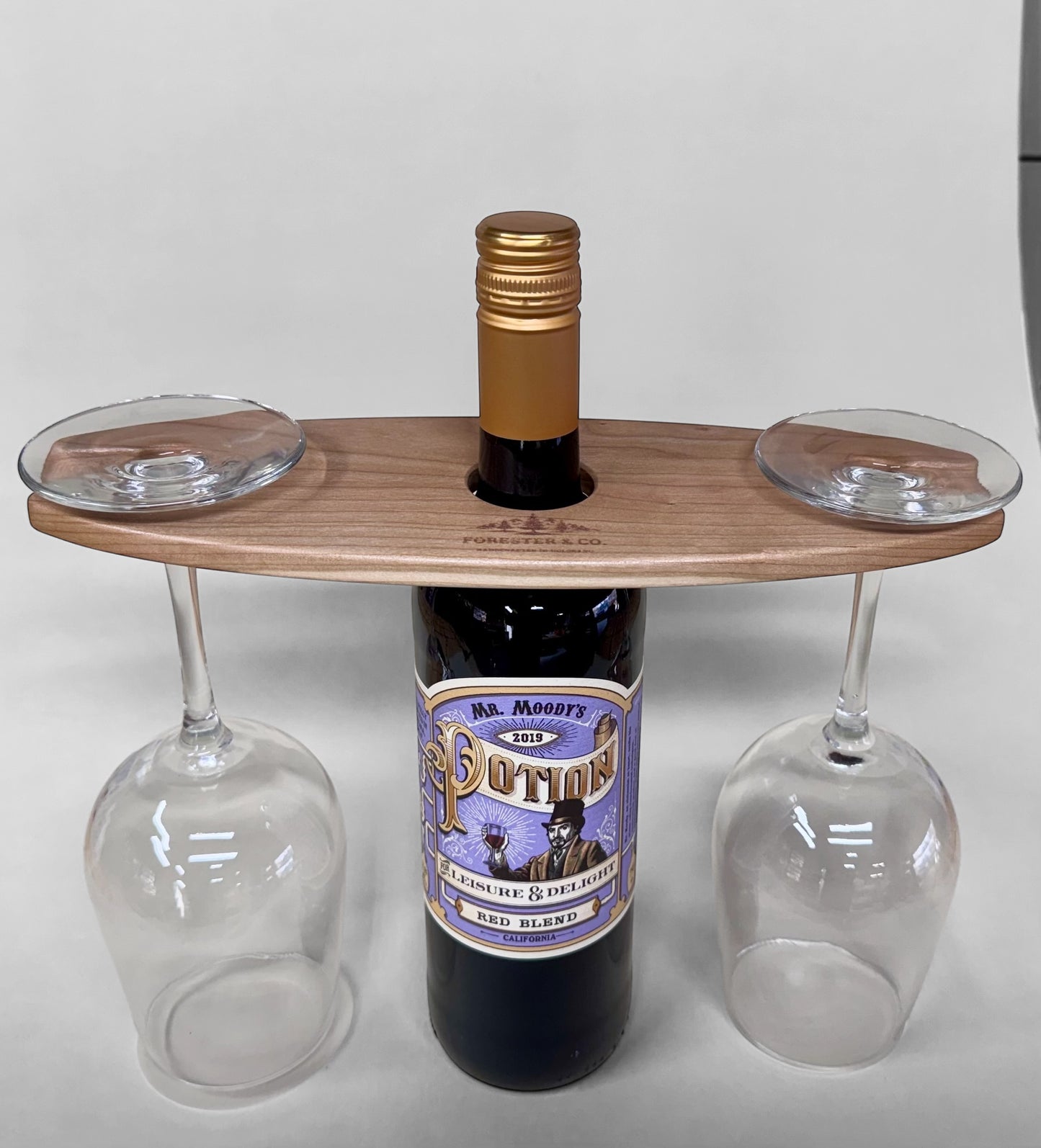 Cherry or Walnut Wine Caddy