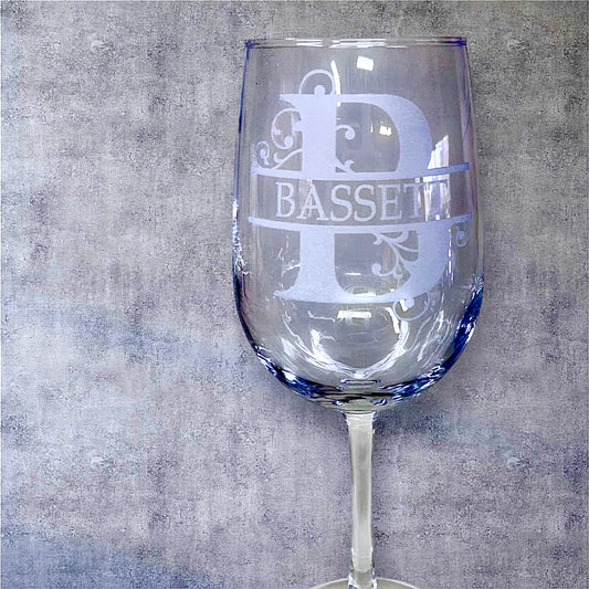 Customizable Tall Wine Glasses