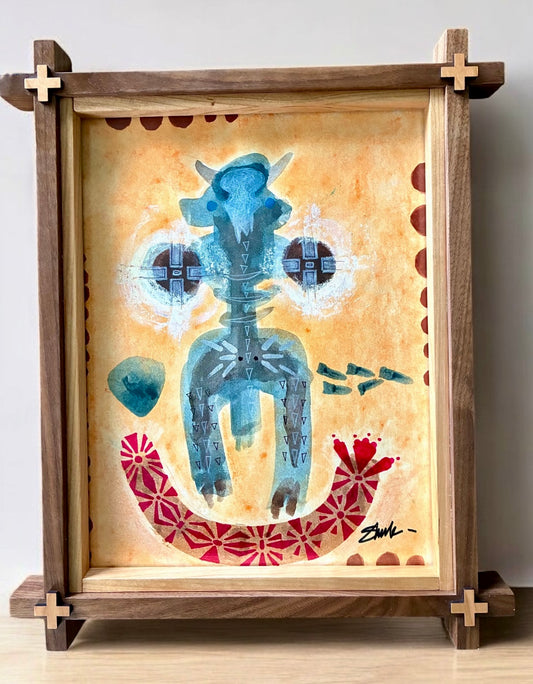 Framed Guardian of the Circle Painting
