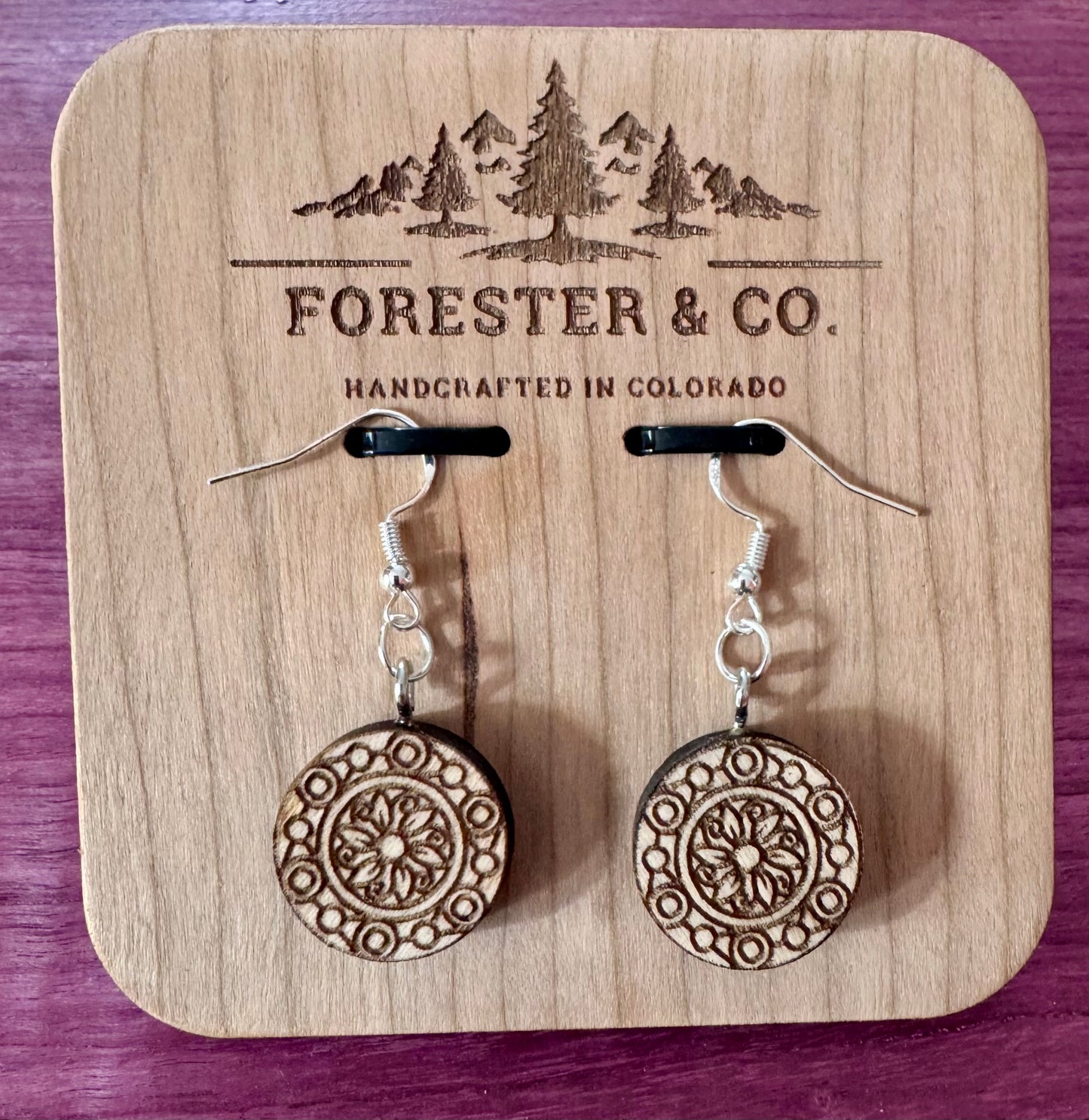 Solid Hardwood Earrings