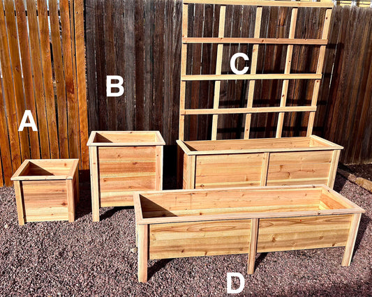 Natural Cedar Planting Boxes & Raised Beds
