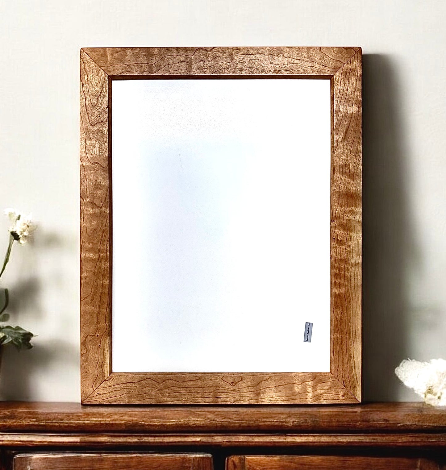 Handcrafted Large Figured Cherry Frame