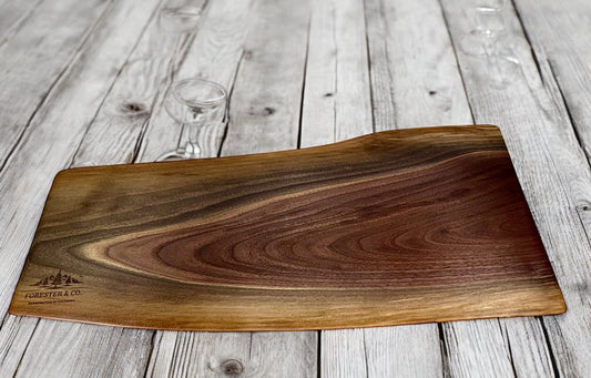 Extra Large Walnut Live Edge Charcuterie Board