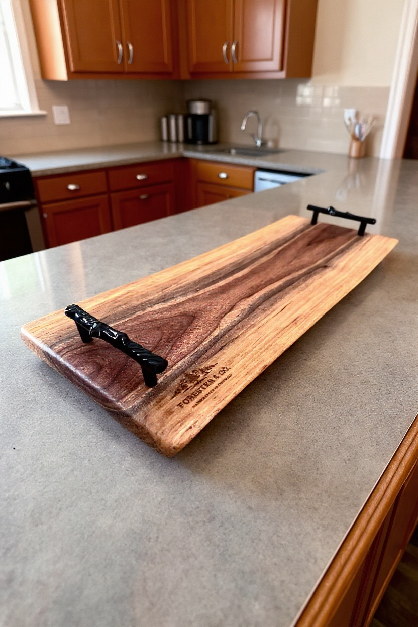 Large Walnut Live Edge Charcuterie Board