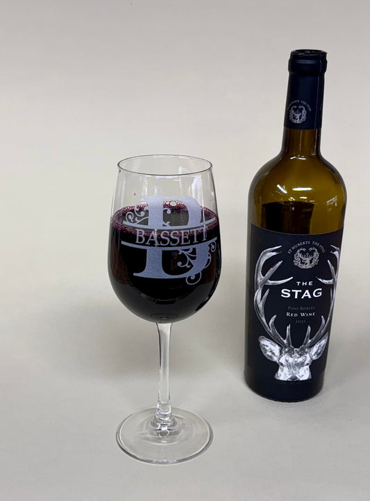 Customizable Tall Wine Glasses