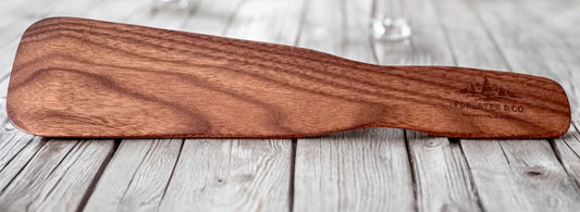 Hand-Shaped Walnut Spatula