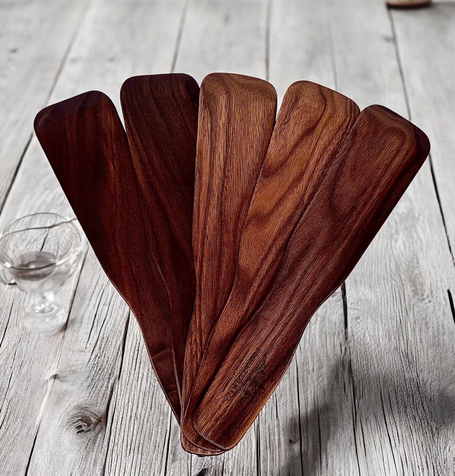 Hand-Shaped Walnut Spatula